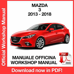 Manuale Officina Mazda 3 (2013-2014-2015-2016-2017-2018) (EN)