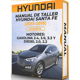 Manuale di officina Hyundai Santa Fe (2013-2018) 2.4, 3.0, 3.3 E  2.0, 2.2
