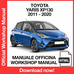 Manuale Officina Toyota Yaris XP130 (2016-2017-2018-2019-2020) (EN)