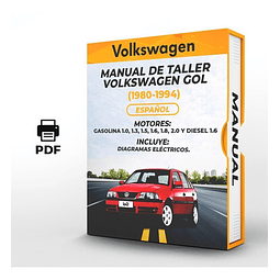 Manuale di officina Volkswagen Gol (1980-1994)  1.0, 1.3, 1.5, 1.6, 1.8, 2.0 E Gasolio 1.6