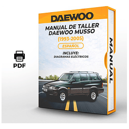 Manuale officina Daewoo Musso (1993-2005) (Spag)***