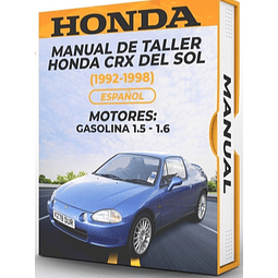 Manuale di officina Honda Crx Del Sol (1992-1998) 1.5 - 1.6 PDF