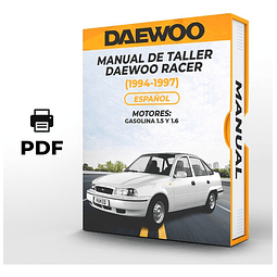 Manuale di officina Daewoo Racer (1994-1997) 1.5 E 1.6 PDF 