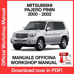 Manuale Officina Mitsubishi Pajero Pinin (2000-2001-2002) (EN)