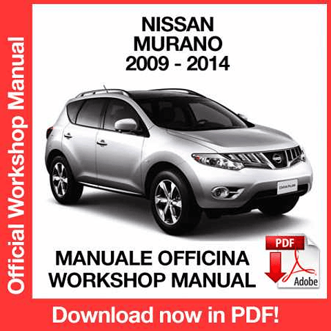 Manuale Officina Nissan Murano Z51 (2009-2010-2011-2012-2013-2014) (EN)