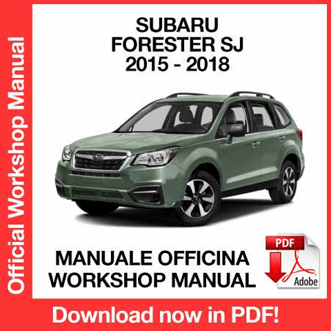 Manuale Officina Subaru Forester SJ (2015-2016-2017-2018) (EN)