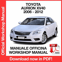 Manuale Officina Toyota Aurion (2006-2007-2008-2009-2010-2011-2012) (EN)