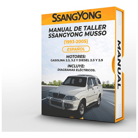Manuale officina Ssangyong Musso (1993, 1994, 1995, 1996, 1997, 1998, 1999, 2000, 2001, 2002, 2003, 2004, 2005) 