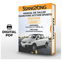 Manuale di officina sportiva Ssangyong Actyon (2005-2012)