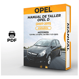 Manuale di officina Opel D (2007-2011) PDF***
