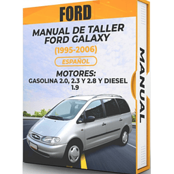 Manuale d'officina Ford Galaxy (1995, 1996, 1997, 1998, 1999, 2000, 2001, 2002, 2003, 2004, 2005, 2006) 