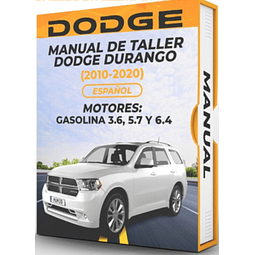 Manuale di officina Dodge Durango (2010, 2011, 2012, 2013, 2014, 2015, 2016, 2017, 2018, 2019, 2020)PDF