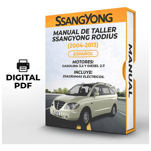 Manuale di officina Ssangyong Rodius (2004, 2005, 2006, 2007, 2008, 2009, 2010, 2011, 2012, 2013) PDF