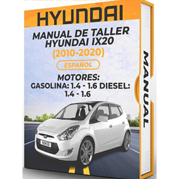 Manuale d'officina Hyundai Ix20 (2010, 2011, 2012, 2013, 2014, 2015, 2016, 2017, 2018, 2019, 2020) 
