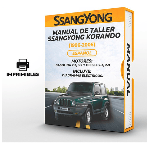 Manuale di officina Ssangyong Korando (1996, 1997, 1998, 1999, 2000, 2001, 2002, 2003, 2004, 2005, 2006)PDF