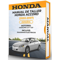Manuale di officina Honda Accord (2002, 2003, 2004, 2005, 2006, 2007) 2.4 e 3.0