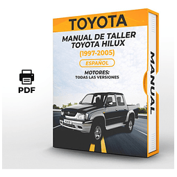 Manuale di officina Toyota Hilux (1997, 1998, 1999, 2000, 2001, 2002, 2003, 2004, 2005) PDF