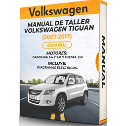 Manuale di officina Volkswagen Tiguan (2007, 2008, 2009, 2010, 2011, 2012, 2013, 2014, 2015, 2016, 2017)