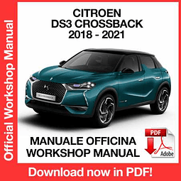 Manuale Officina Citroen DS3 Crossback E-Tense (2018-2019-2020-2021) (EN)