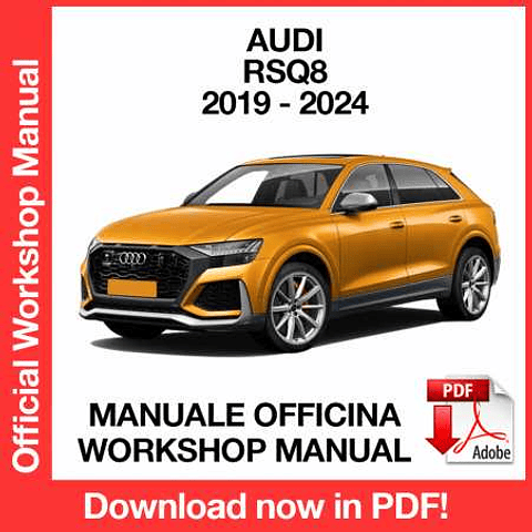 Manuale Officina Audi RSQ8 (2019-2020-2021-2022-2023-2024) (EN)