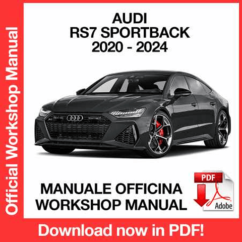 Manuale Officina Audi RS7 Sportback (2020-2021-2022-2023-2024) (EN)