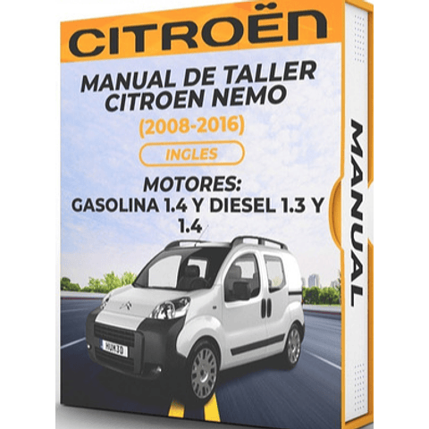 Manuale di officina Citroen Nemo (2008-2016) INGLESE
