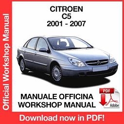 Manuale Officina Citroen C5 (2001-2002-2003-2004-2005-2006-2007) (EN)