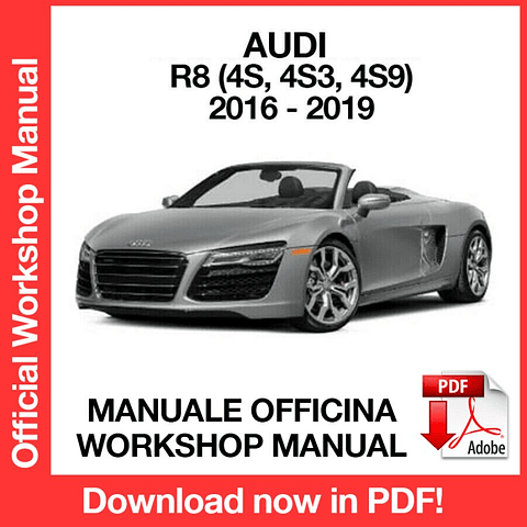 MANUALE OFFICINA AUDI R8 (2016-2017-2018-2019) (EN)