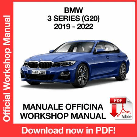 Manuale Officina BMW Serie 3 G20 (2019-2020-2021-2022) (EN)