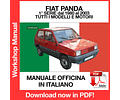 MANUALE OFFICINA GRATUITO FIAT PANDA 1 (1980-1981-1982-1983-1984-1985-1986-1987-1988-1989-1990) (ITA)