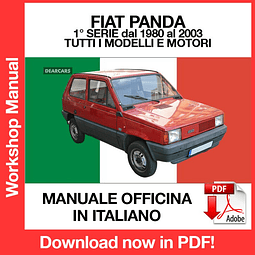 MANUALE OFFICINA GRATUITO FIAT PANDA 1 (1980-1981-1982-1983-1984-1985-1986-1987-1988-1989-1990) (ITA)