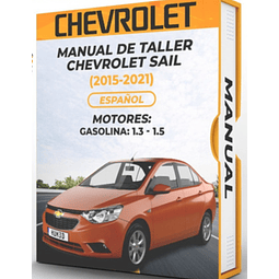 Manuale di officina Chevrolet Sail 2015, 2016, 2017, 2018, 2019, 2020, 2021 PDF
