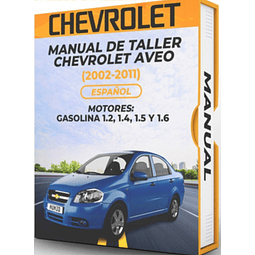 Manuale d'officina Chevrolet Aveo (2002, 2003, 2004, 2005, 2006, 2007, 2008, 2009, 2010, 2011) 