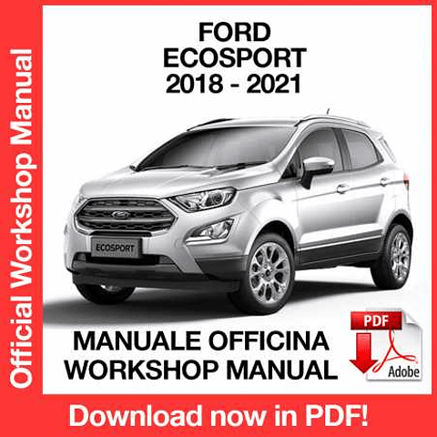 Manuale Officina Ford Ecosport (2018-2019-2020-2021) (EN)