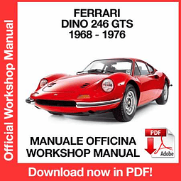 Manuale Officina Ferrari Dino 246 GT GTS (1985-1986-1987-1988-1989) (EN)