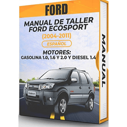Manuale d'officina Ford Ecosport (2004, 2005, 2006, 2007, 2008, 2009, 2010, 2011) BENZINA 1.0, 1.6 e 2.0 E DIESEL 1.4