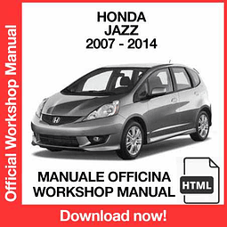 Manuale Officina Honda Jazz (2007-2008-2009-2010-2011-2012-2013-2014) (EN)