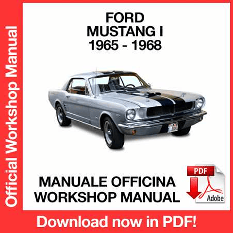 Manuale Officina Ford Mustang 1 (1965-1968) (EN)