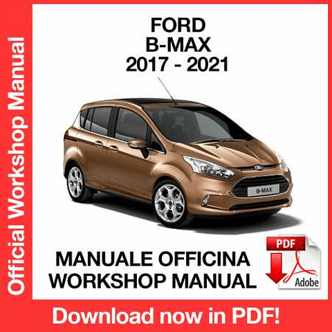 Manuale Officina Ford B-Max (2017-2018-2019-20202021) (EN)
