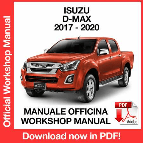 Manuale Officina Isuzu D-Max (2017-2018-2019-2020) (EN)