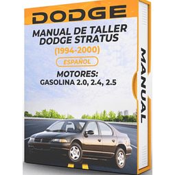 Manuale di officina Dodge Stratus (1994, 1995, 1996, 1997, 1998, 1999, 2000) 2.0, 2.4, 2.5