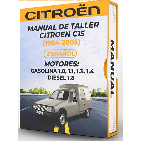 Manuale di officina Citroen C15 (1989, 1990, 1991, 1992, 1993, 1994)