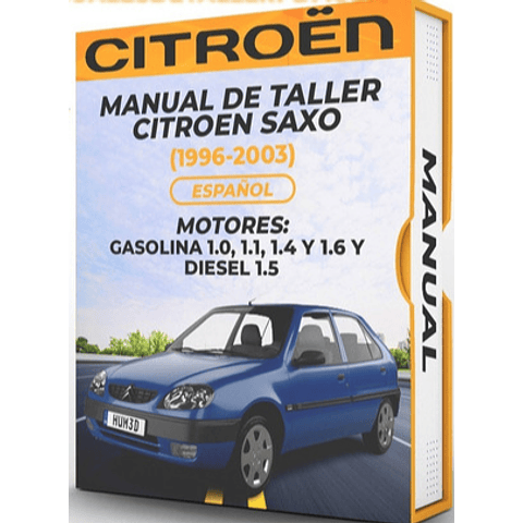 Manuale di officina Citroen Saxo (1996, 1997, 1998, 1999, 2000, 2001, 2002, 2003) 1.0, 1.1, 1.4 e 1.6