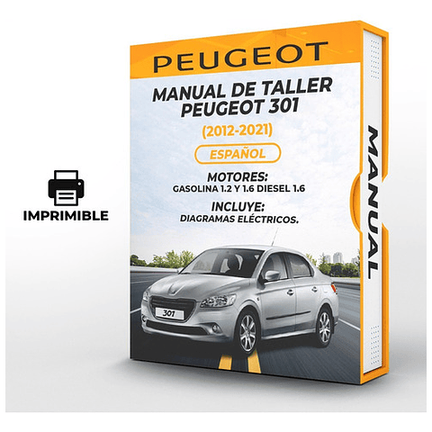 Manuale di officina Peugeot 301 (2012, 2013, 2014, 2015, 2016, 2017, 2018, 2019, 2020, 2021) 1.2 