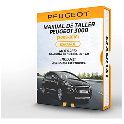 Manuale di officina Peugeot 3008 (2008, 2009, 2010, 2011) 1.6 GAS 1.6 E 2.0
