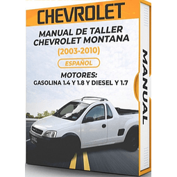 Manuale di officina Chevrolet Montana (2003, 2004, 2005, 2006, 2007, 2008, 2009, 2010)