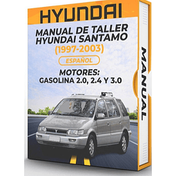 Manuale di officina Hyundai Santamo (1997, 1998, 1999, 2000, 2001, 2002, 2003) MOTORI: BENZINA 2.0, 2.4 E 3.0