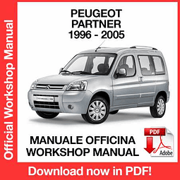 Manuale Officina Peugeot Partner (1996-1997-1998-1999-2000-2001-2002-2003-2004-2005) (EN)