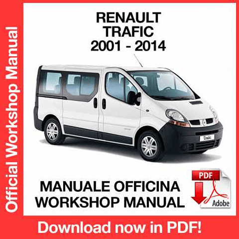 Manuale Officina Renault Trafic II X83 (2008-2009-2010-2011-2012-2013-2014) (EN)
