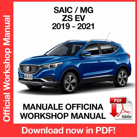 Manuale Officina Saic MG ZS EV (2019-2020-2021) (EN)